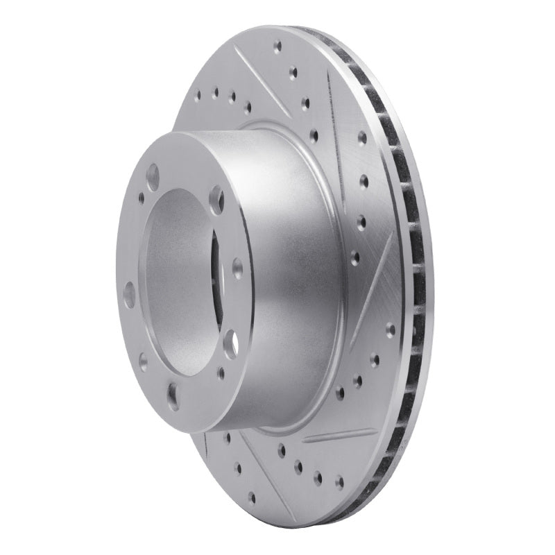 R1 Concepts R1 87-89 Porsche 944 Except Turbo Front Right Drilled & Slotted Silver Brake Rotor