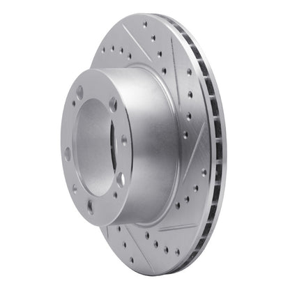 R1 Concepts R1 87-89 Porsche 944 Except Turbo Front Right Drilled & Slotted Silver Brake Rotor