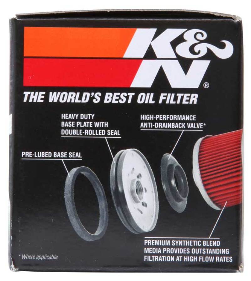K&N Engineering K&N Suzuki / Arctic Cat / Cagiva / Kawasaki / KYMCO / Aprilia 2.813in OD x 3.031in H Oil Filter