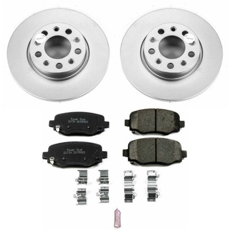 PowerStop Power Stop 16-18 Fiat 500X Rear Z17 Evolution Geomet Coated Brake Kit