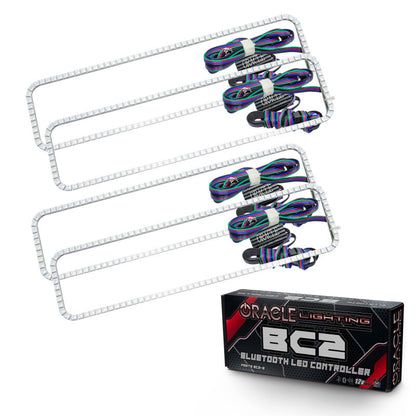 ORACLE Lighting Oracle Chevrolet Tahoe 95-00 Dual Halo Kit - ColorSHIFT w/ BC1 Controller