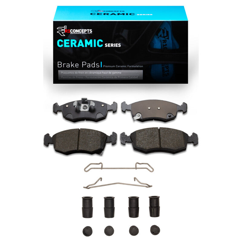 R1 Concepts R1 2012-2019 Fiat 500 (USA/Canada) Front R1 Ceramic Pads & Hardware Kit
