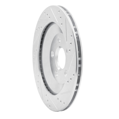 R1 Concepts R1 04-07 Ford Freestar Rear Left Drilled & Slotted Silver Brake Rotor