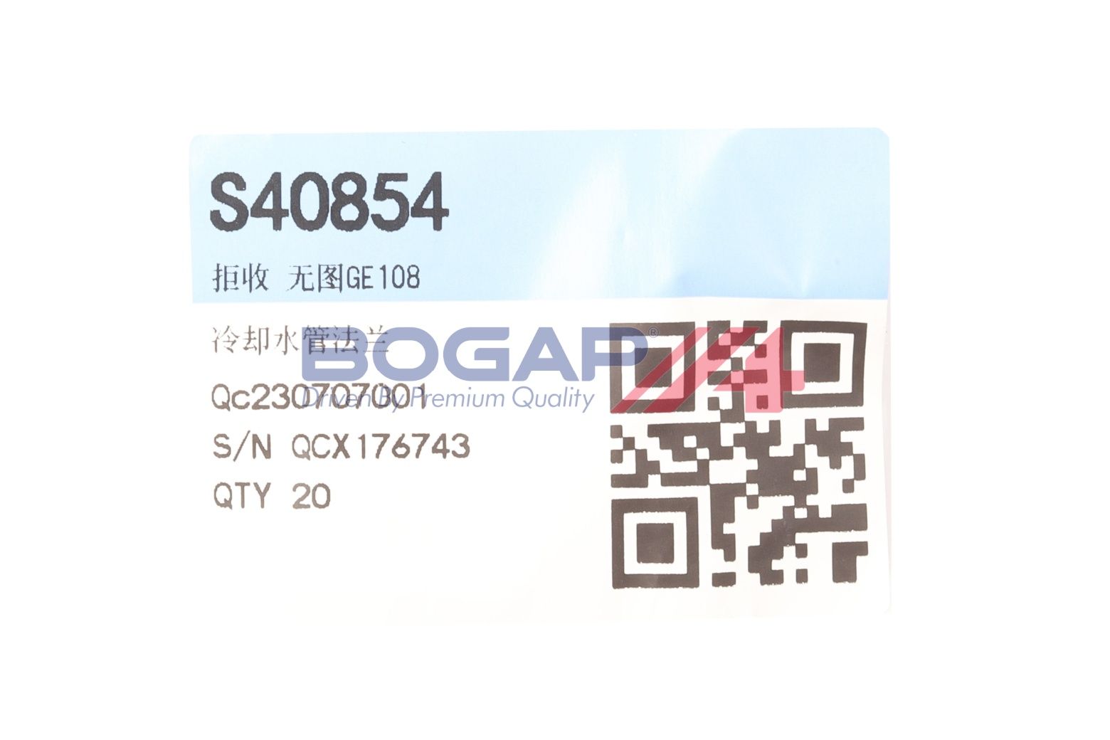 BOGAP B4252119 Coolant Flange