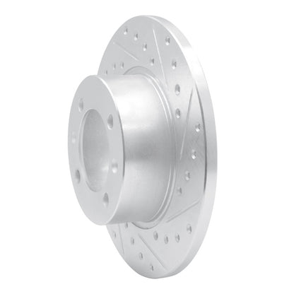 R1 Concepts R1 1981-1987 Saab 900 Front Right Drilled & Slotted Silver Brake Rotor