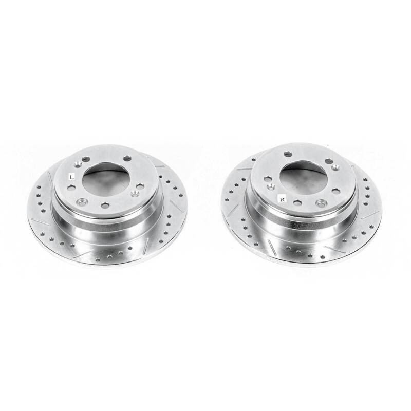 PowerStop Power Stop 09-12 Hyundai Elantra Rear Evolution Drilled & Slotted Rotors - Pair