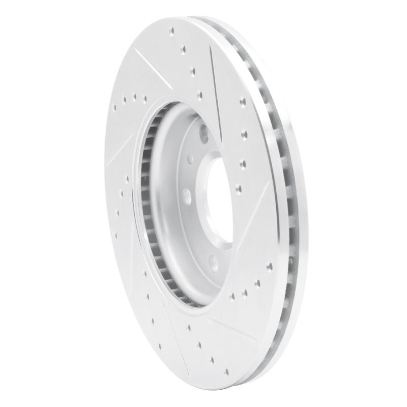 R1 Concepts R1 11-25 Buick Encore GX Front Left Drilled & Slotted Silver Brake Rotor