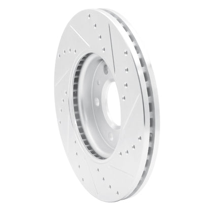 R1 Concepts R1 11-25 Buick Encore GX Front Left Drilled & Slotted Silver Brake Rotor