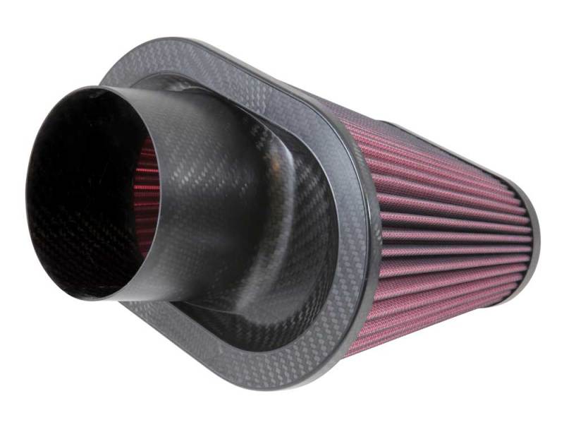 K&N Engineering K&N Universal Air Filter 3 11/16in Flange x 8 3/4 x 5 1/2in Base x 6 3/8 x 3 3/16in Top x 7in Height
