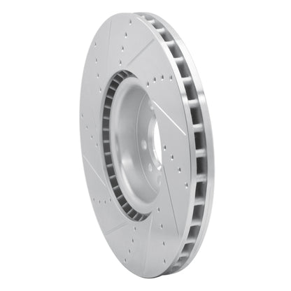 R1 Concepts R1 10-17 Land Rover Range Rover Front Right Drilled & Slotted Silver Brake Rotor