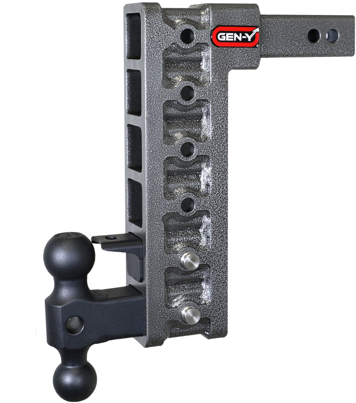 GEN-Y Hitch Gen-Y Mega Duty 2in Shank 12.5in Drop 10K Hitch w/GH-031 Dual-Ball/GH-032 Pintle Lock