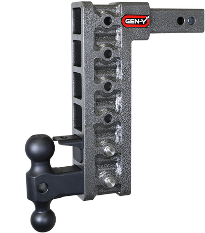 GEN-Y Hitch Gen-Y Mega Duty 2in Shank 12.5in Drop 10K Hitch w/GH-031 Dual-Ball/GH-032 Pintle Lock