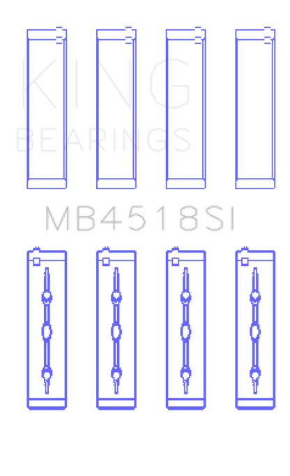 King Engine Bearings Chrysler Pentastar 3.6L Erb V6 (Size +0.75mm) Main Bearing Set