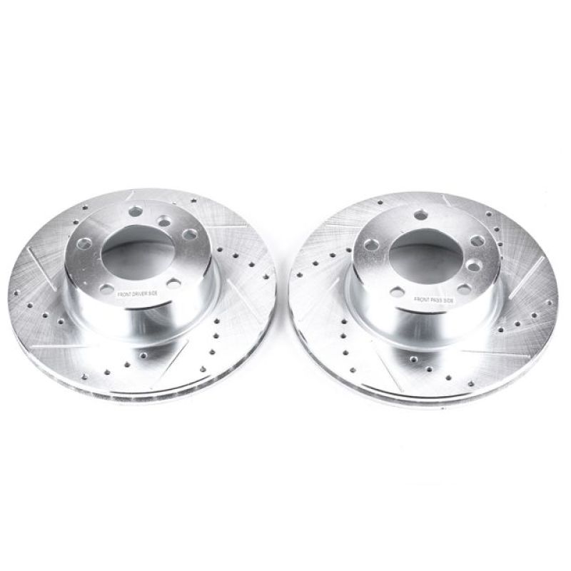PowerStop Power Stop 01-03 BMW 525i Front Evolution Drilled & Slotted Rotors - Pair
