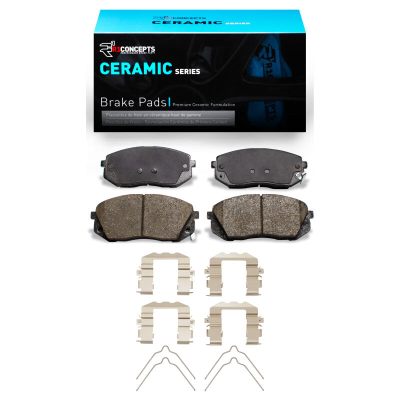 R1 Concepts R1 15-23 Hyundai Sonata Front Ceramic Brake Pads & Hardware Kit