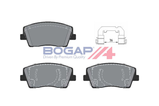BOGAP Y8210273 Brake Pad Set, Disc Brake | ML Performance Car Parts