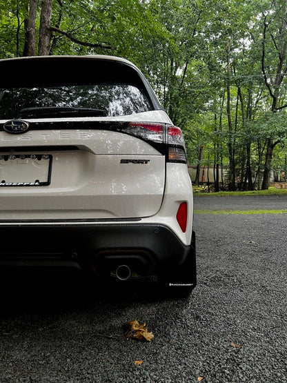 Rally Armor 25-26 Subaru Forester & Hybrid Black UR Mud Flap w/Metallic Black Logo