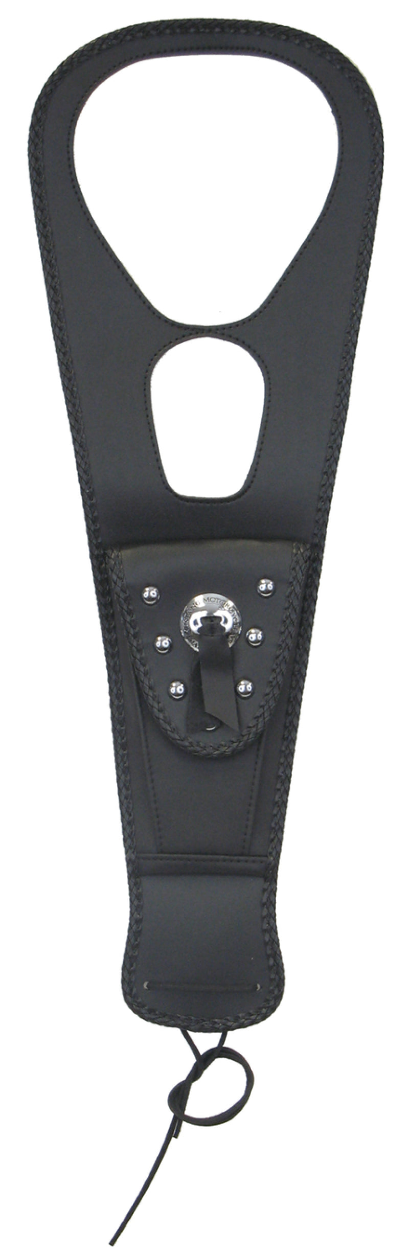 Mustang Motorcycle Mustang 02-08 Honda VTX1800 Cruiser Tank Bib w/Studs- Black