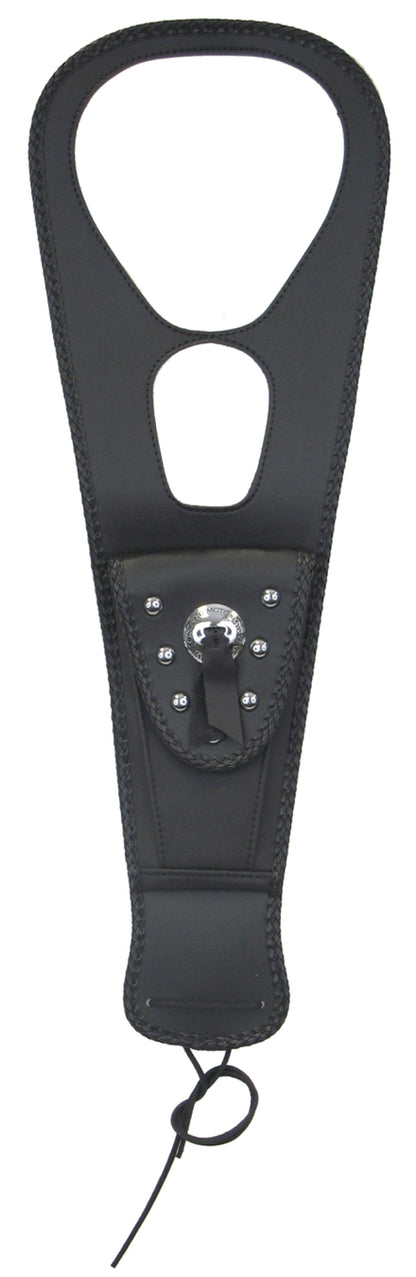 Mustang Motorcycle Mustang 02-08 Honda VTX1800 Cruiser Tank Bib w/Studs- Black