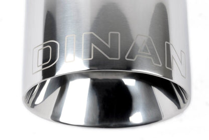 Dinan Double-Walled 4.5in Clamp-On Exhaust Tip - Polished - 4.5in Outlet / 3in Inlet