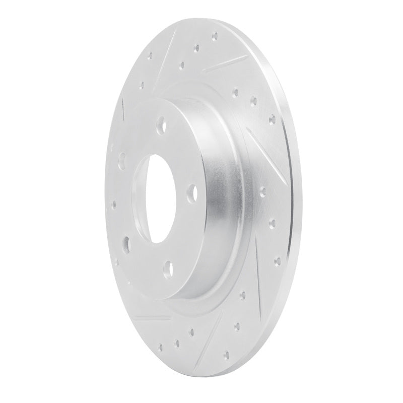 R1 Concepts R1 14-21 Mazda 6 Rear Left Drilled & Slotted Silver Brake Rotor