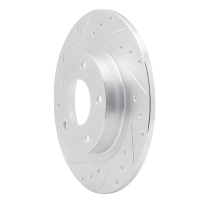 R1 Concepts R1 14-21 Mazda 6 Rear Left Drilled & Slotted Silver Brake Rotor