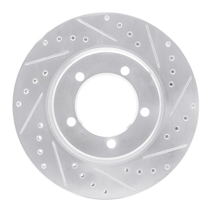 R1 Concepts R1 67-70 Chevrolet Impala Front Right Drilled & Slotted Silver Brake Rotor