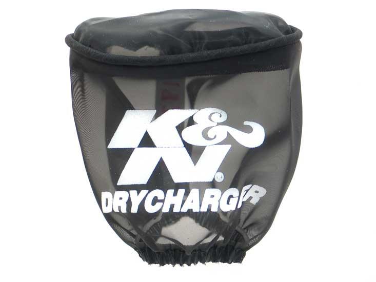 K&N Engineering K&N Drycharger Air Filter Wrap - Oval Straight - Black