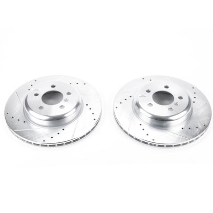 PowerStop Power Stop 16-18 BMW 320i xDrive Rear Evolution Drilled & Slotted Rotors - Pair