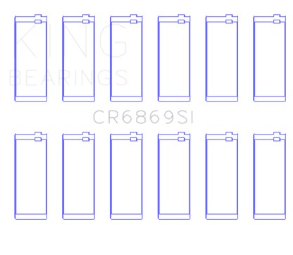 King Engine Bearings Jeep AMC 232CI/242CI/248CI I6 (Size STD) Connecting Rod Bearing Set