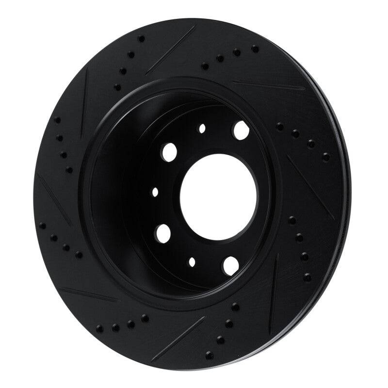 R1 Concepts R1 14-21 Ram Promaster 2500 Rear Right Drilled & Slotted Black Brake Rotor