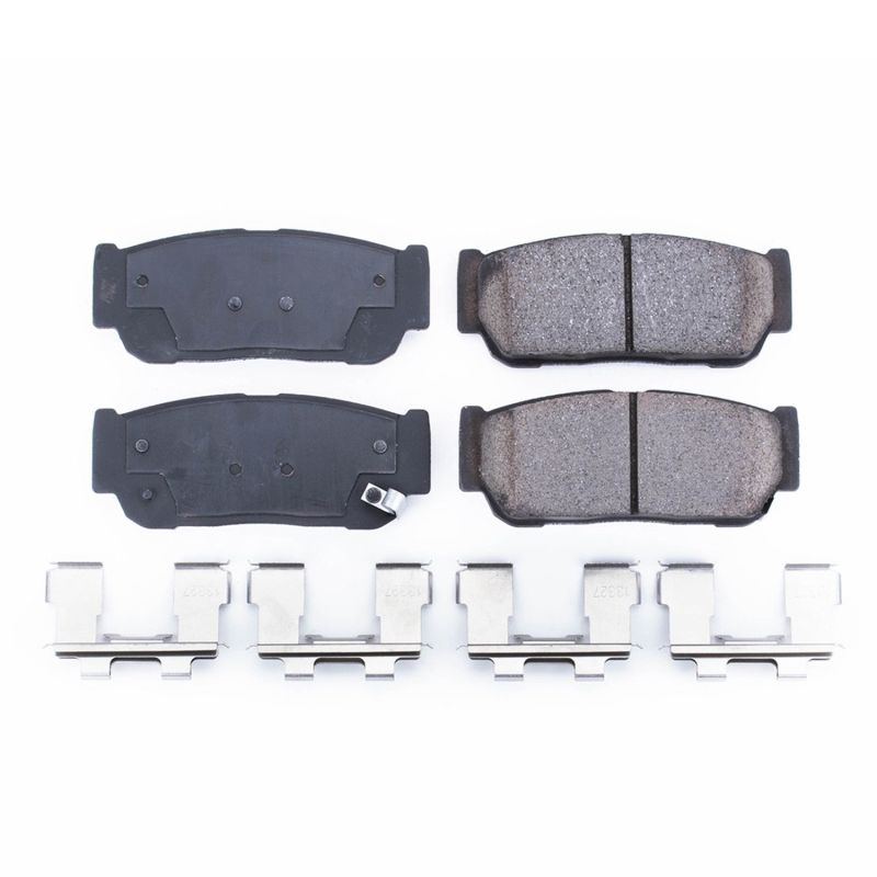 PowerStop Power Stop 2007 Hyundai Entourage Rear Z17 Evolution Ceramic Brake Pads w/Hardware