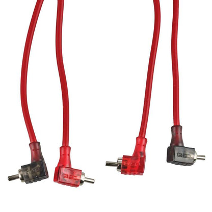 DS18 Level 2 RCA Wire 20-Feet Smart 90-Degree Connectors
