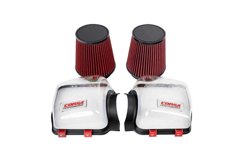 CORSA Performance Corsa 24-25 Ford Mustang GT 5.0L Clear Lids & Dry Filters