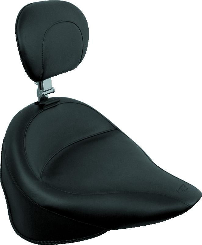Mustang Motorcycle Mustang 06-17 Harley Softail Wide Tire (200mm) Wide Tripper Solo Seat Diamond Stitch- Black