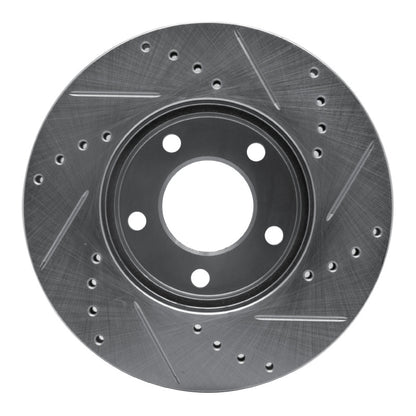 R1 Concepts R1 01-07 Ford Escape Front Left Drilled & Slotted Silver Brake Rotor