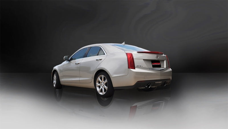 CORSA Performance Corsa 2013-2019 Cadillac ATS Sedan 2.0L A/T Black Sport Dual Rear Cat-Back Exhaust
