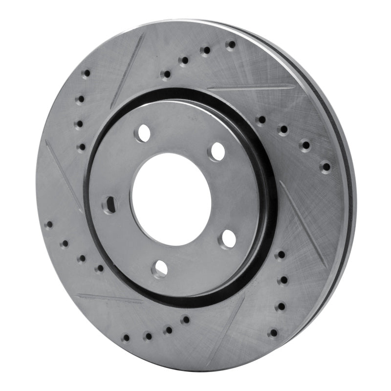 R1 Concepts R1 01-07 Chrysler Town & Country Front Left Drilled & Slotted Silver Brake Rotor