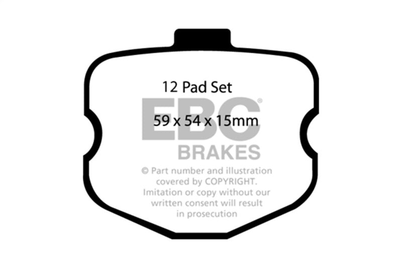 EBC Racing 06-13 Chevrolet Corvette (C6) Z06 7.0L SR-11 Sintered Race Front Brake Pads