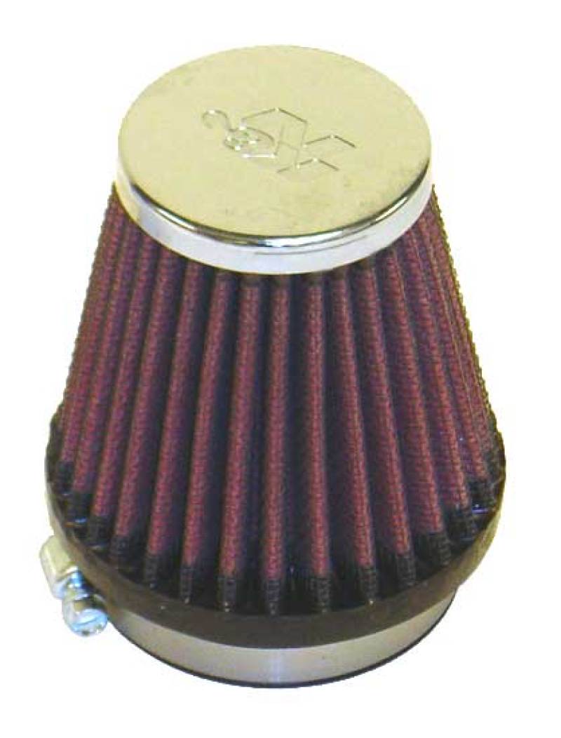 K&N Engineering K&N Universal Chrome Filter 2 1/8 inch FLG / 3 inch Bottom / 2 inch Top / 3 inch Height