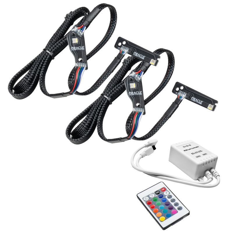 ORACLE Lighting Oracle 15-21 Nissan GT-R Lightning Bolt Headlight DRL RGB+W w/ Simple Controller