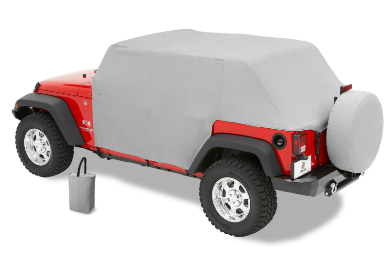 Bestop 07-18 Jeep Wrangler JK 2-Door All Weather Trail Cover (Charcoal / Gray)