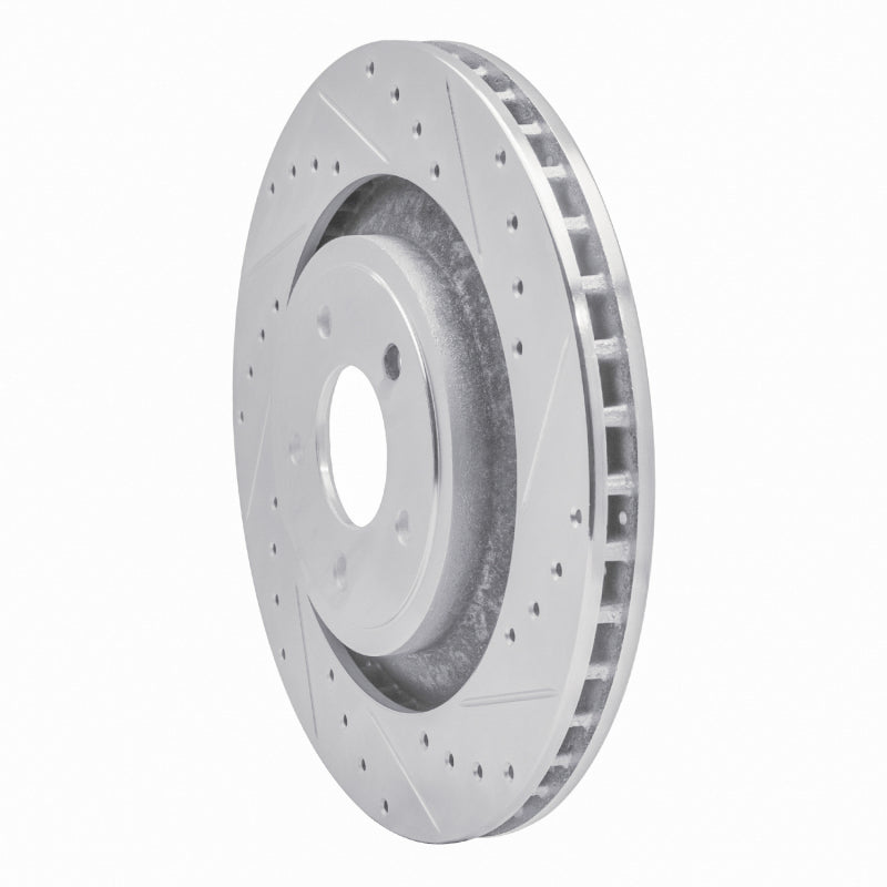 R1 Concepts R1 08-14 Chrysler 200 Front Right Drilled & Slotted Silver Brake Rotor