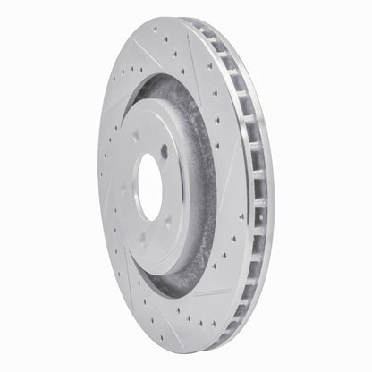 R1 Concepts R1 08-14 Chrysler 200 Front Right Drilled & Slotted Silver Brake Rotor