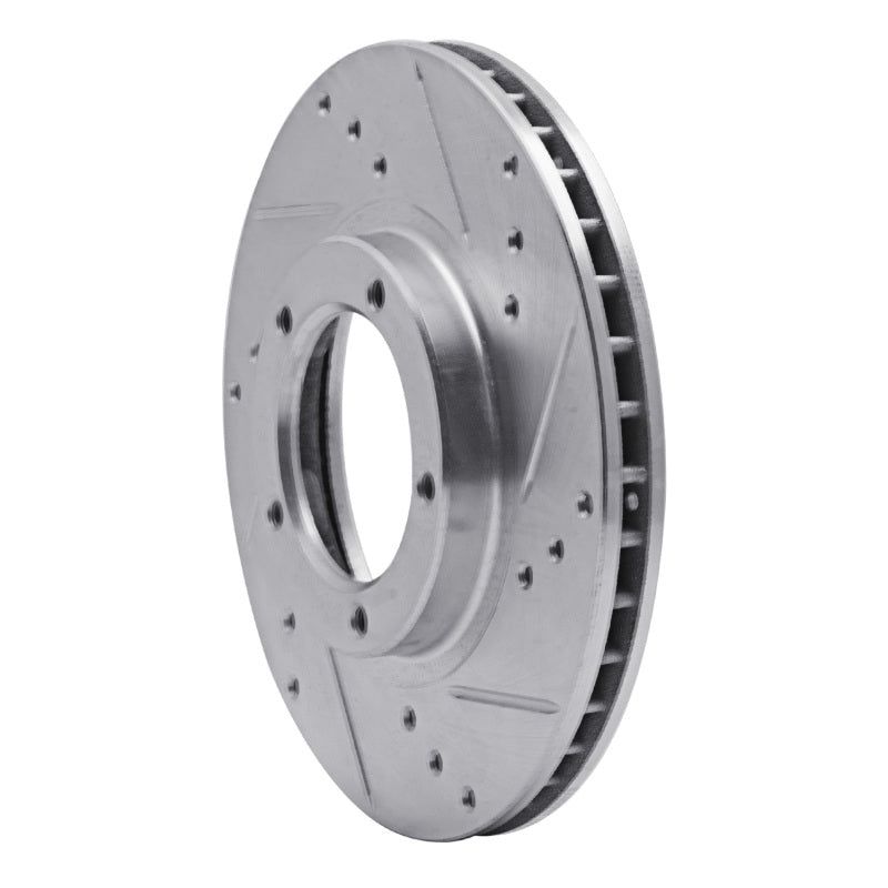 R1 Concepts R1 95-04 Toyota Tacoma Front Right Drilled & Slotted Silver Brake Rotor