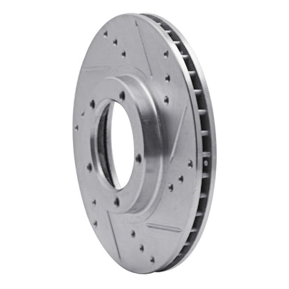R1 Concepts R1 95-04 Toyota Tacoma Front Right Drilled & Slotted Silver Brake Rotor