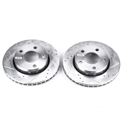 PowerStop Power Stop 00-02 Audi S4 Rear Evolution Drilled & Slotted Rotors - Pair