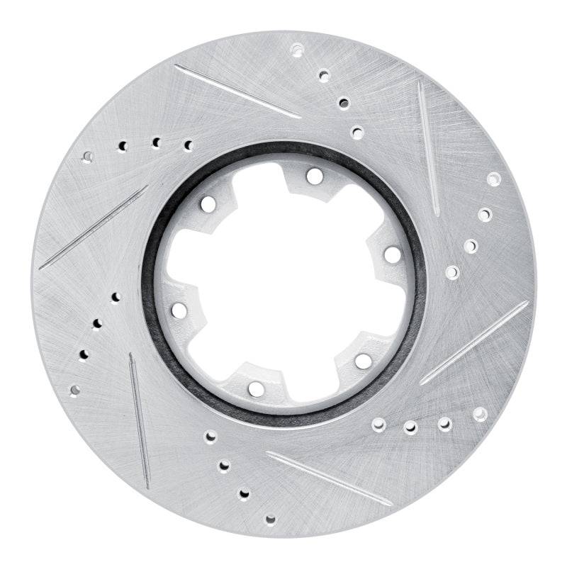 R1 Concepts R1 02-24 Nissan NV350 UrVan (Mexico) Front Left Drilled & Slotted Silver Brake Rotor