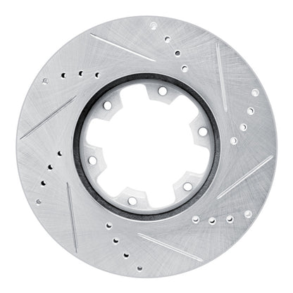 R1 Concepts R1 02-24 Nissan NV350 UrVan (Mexico) Front Left Drilled & Slotted Silver Brake Rotor