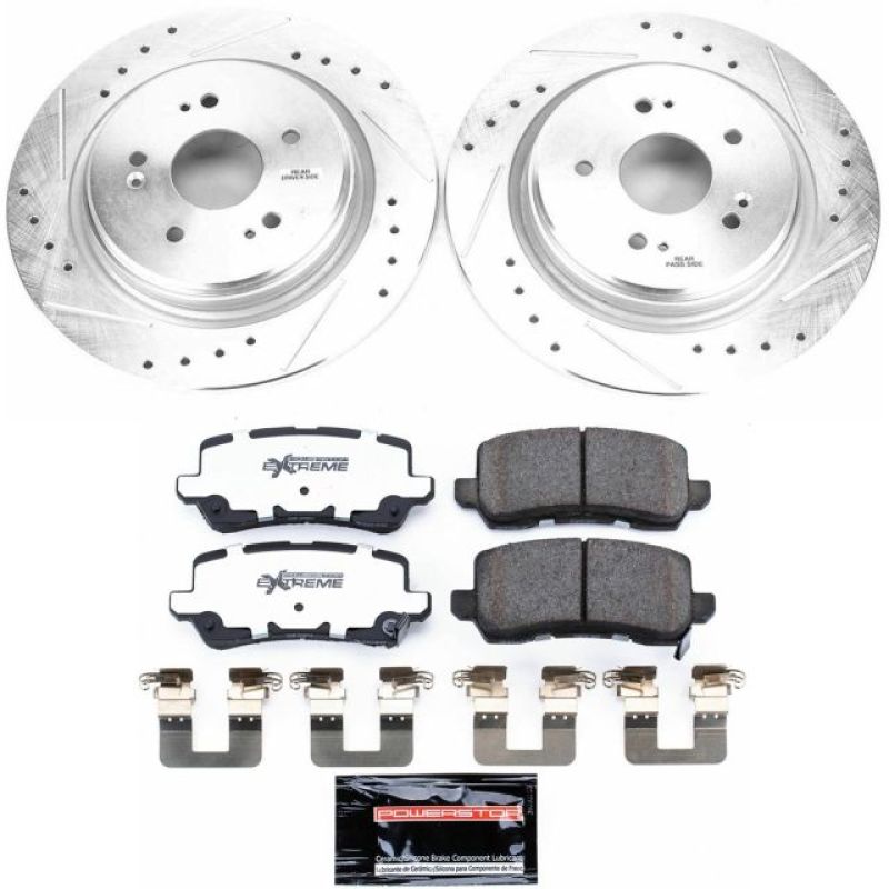 PowerStop Power Stop 15-19 Acura TLX Rear Z26 Street Warrior Brake Kit
